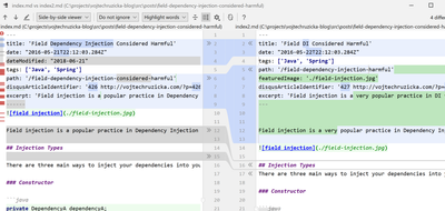 IDEA Compare files