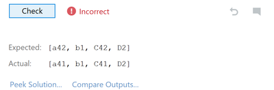Incorrect solution