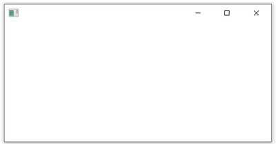 Blank window