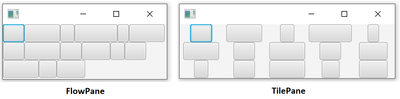 FlowPane and TilePane comparison