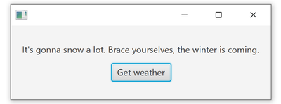 Weather app is running!