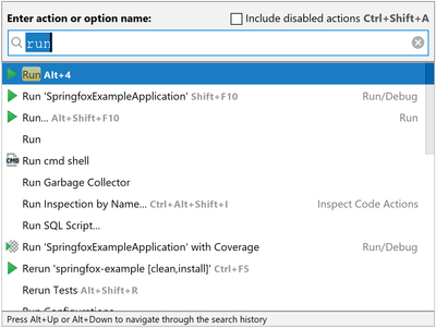 Find Action Popup